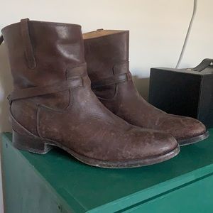 Frye Lindsay Plate Stonewashed Distressed Boots